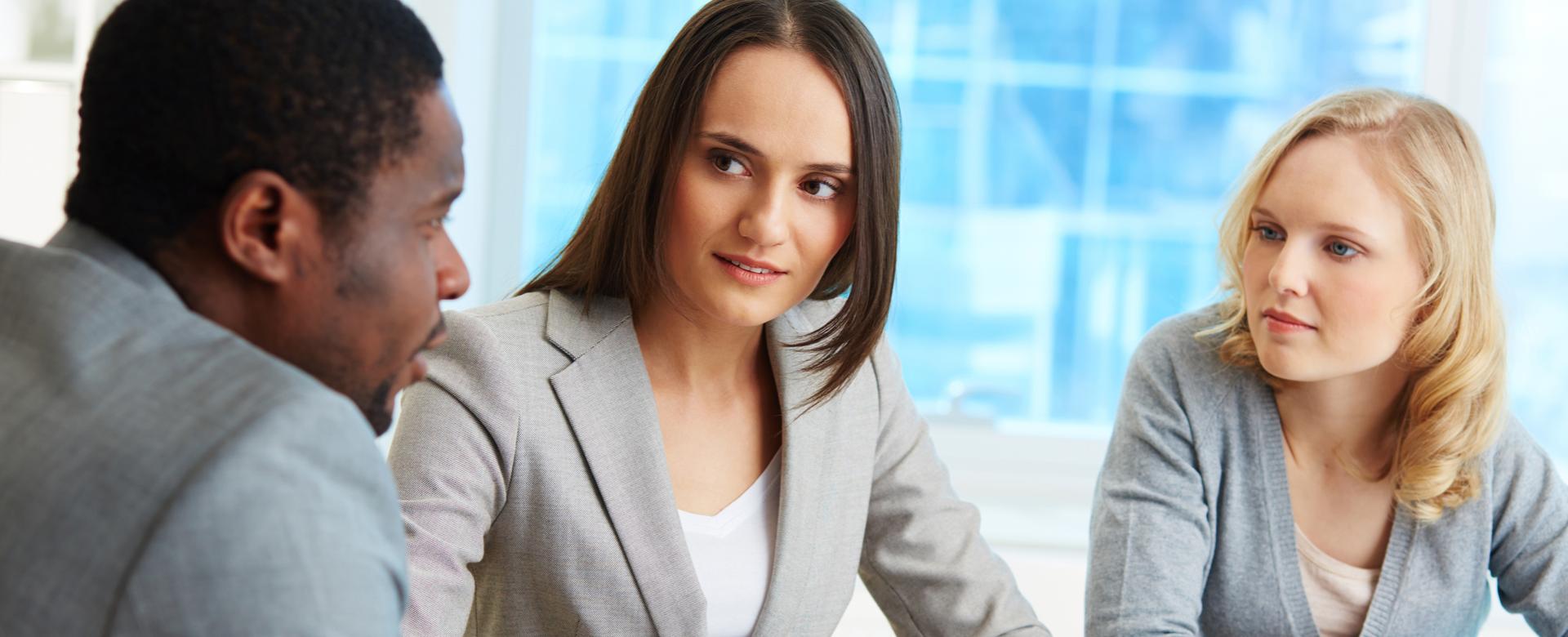 People talking in meeting