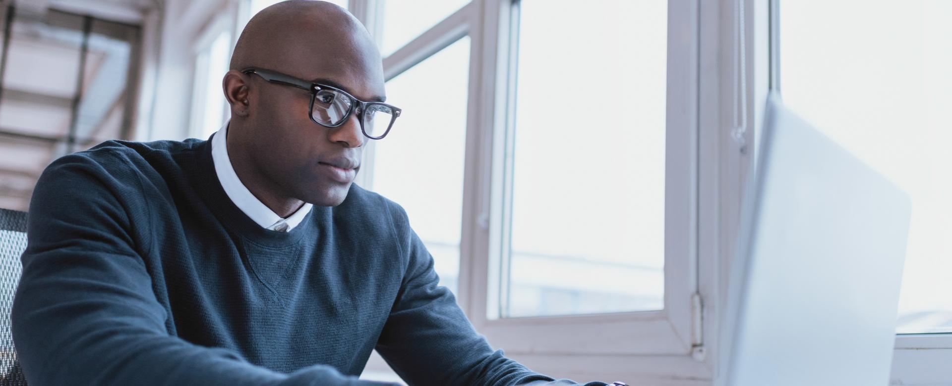 Man on computer