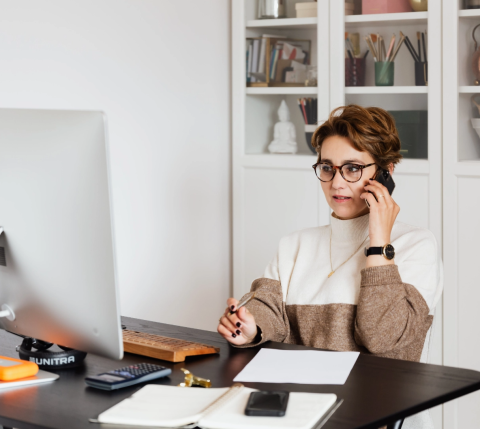 Business Woman on Phone