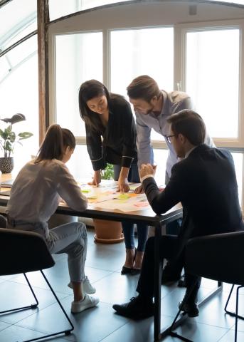 People Talking Around Table